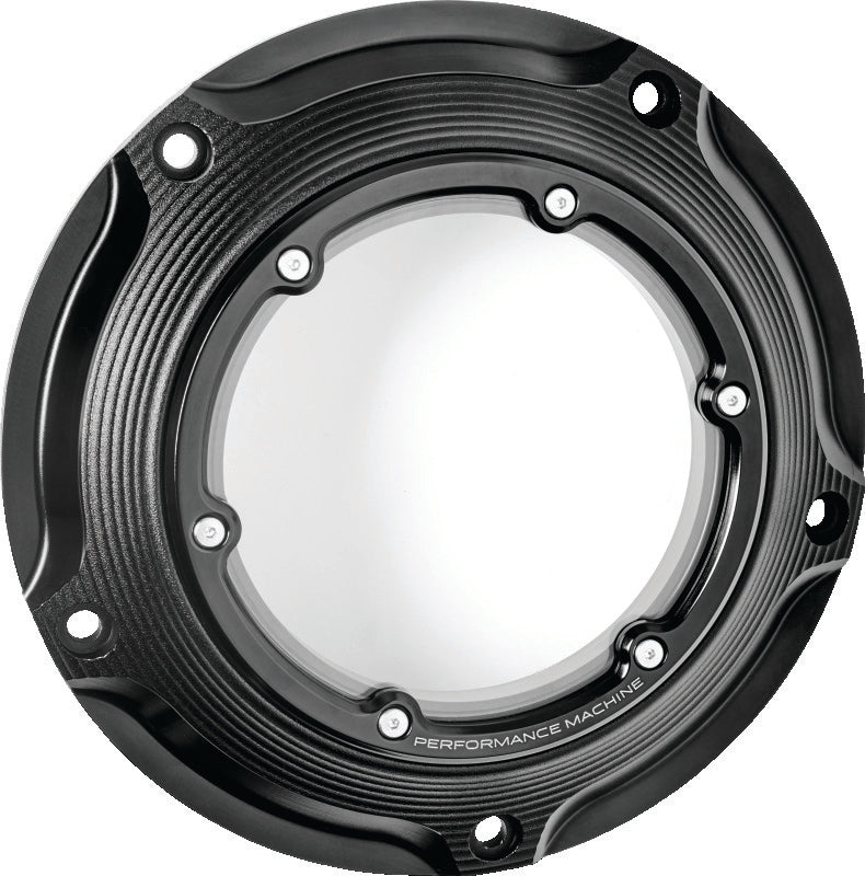 Performance Machine Vision Derby Cover W/Bezel - Black Ops-tuningsupply.com