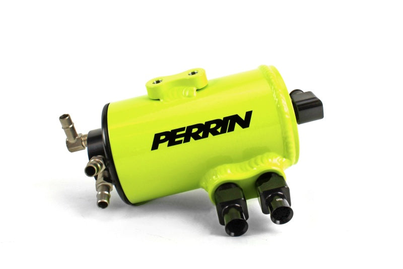 Perrin 22-23 Toyota GR86 / 13-16 Scion FR-S / 13-23 Subaru BRZ Air Oil Separator - Neon Yellow-tuningsupply.com