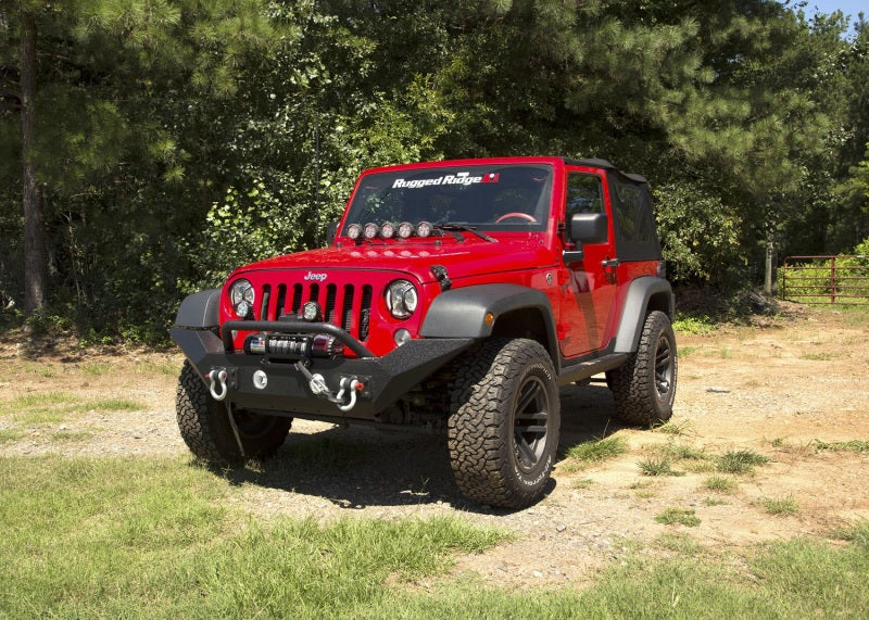 

Rugged Ridge  - RUG11548.01 - Rugged Ridge Spartan Front Bumper HCE W/Overrider 07-18 Jeep Wrangler JK - Shipped in Europe - Tuningsupply.com
