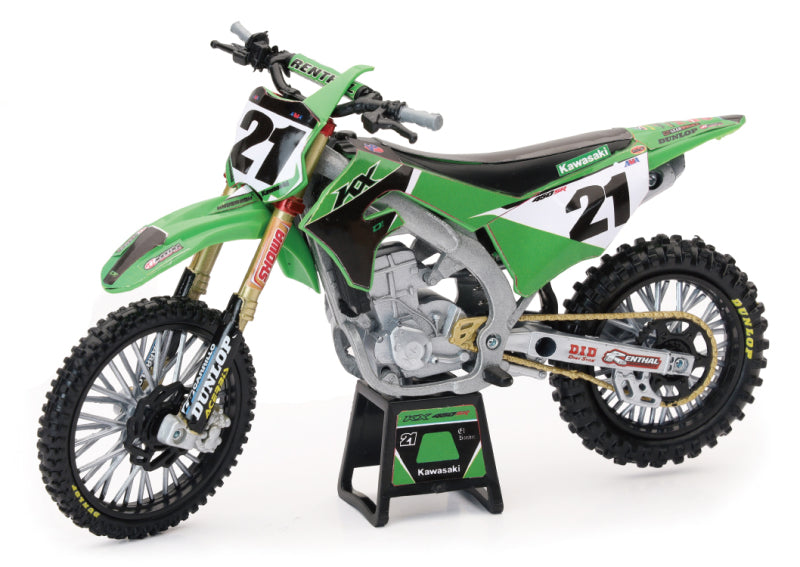 New Ray Toys Kawasaki KX450F Factory Team (Jason Anderson)/ Scale - 1:12-tuningsupply.com