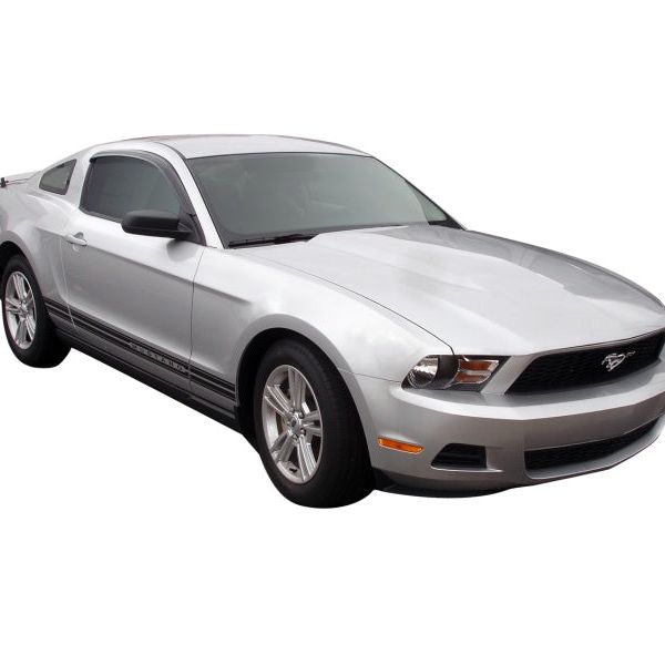 AVS 12-14 Ford Mustang Ventvisor Outside Mount Window Deflectors 2pc - Smoke-tuningsupply.com