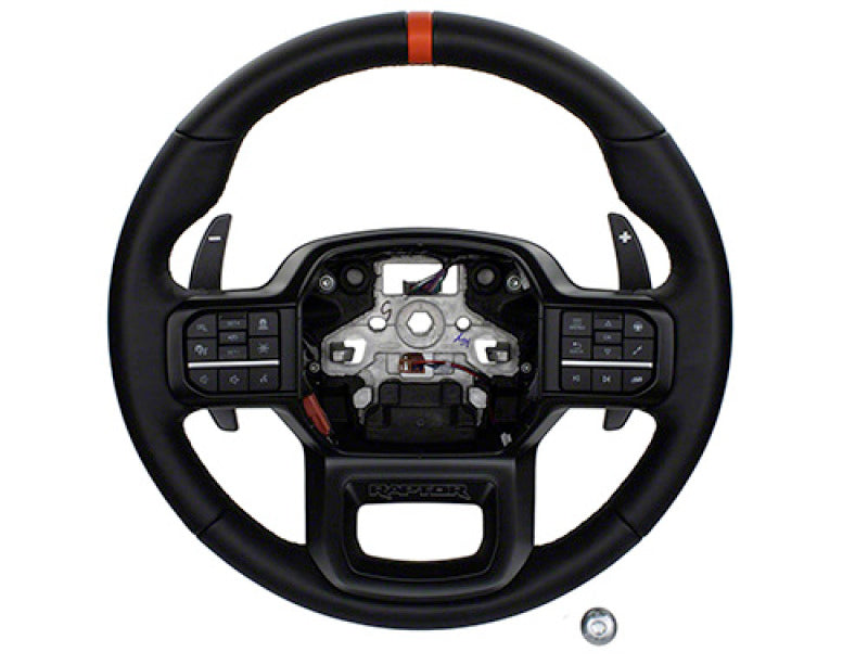 Ford Racing 2021+ F-150 Raptor Steering Wheel Kit - Black-tuningsupply.com