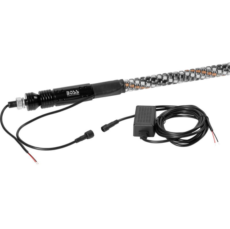 Boss Audio Systems ATV Whip Antenna/ 48 inch/ Multicolor/ IP67 Weatherproof-tuningsupply.com