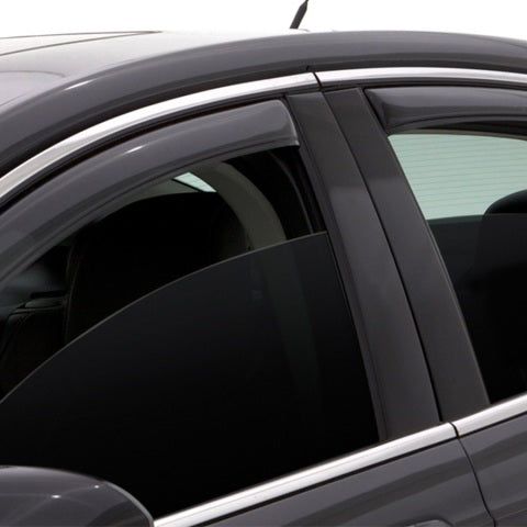 AVS 08-14 Dodge Avenger Ventvisor In-Channel Front & Rear Window Deflectors 4pc - Smoke-tuningsupply.com