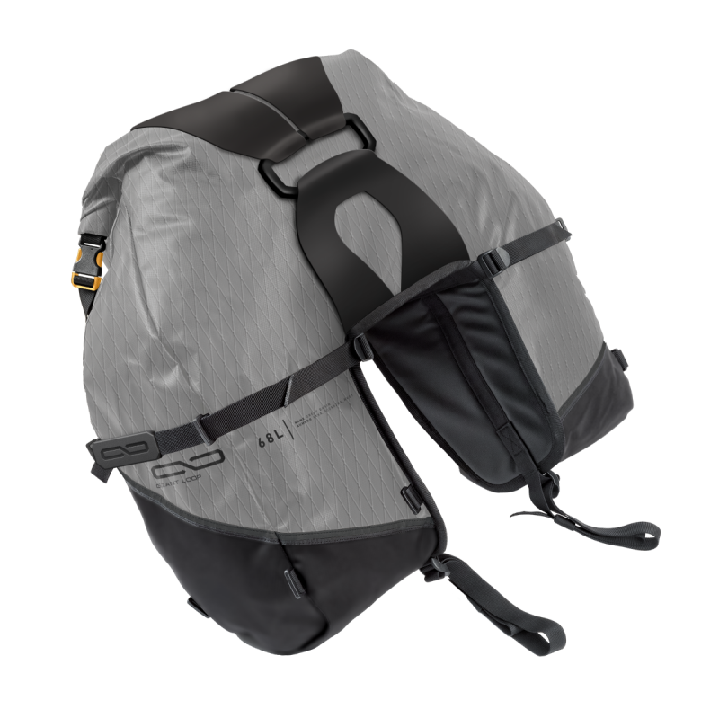

Giant Loop  - GIAGBSB25-G - Giant Loop Great Basin Saddlebag 68L - Gray - Shipped in Europe - Tuningsupply.com
