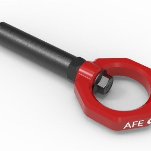 aFe Control Rear Tow Hook Red BMW F-Chassis 2/3/4/M-tuningsupply.com