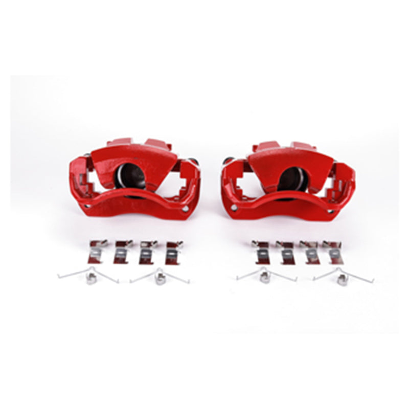 Power Stop 13-17 Lexus ES300h Front Red Calipers w/Brackets - Pair-tuningsupply.com