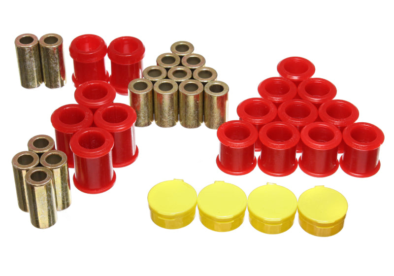
    

Energy Suspension 7.3119R - ENG7.3119R - Energy Suspension 95-98 Nissan 240SX (S14) Red Rear Control Arm Bushing Set (Must reuse existing out - Shipped in Europe - Tuningsupply.com

  