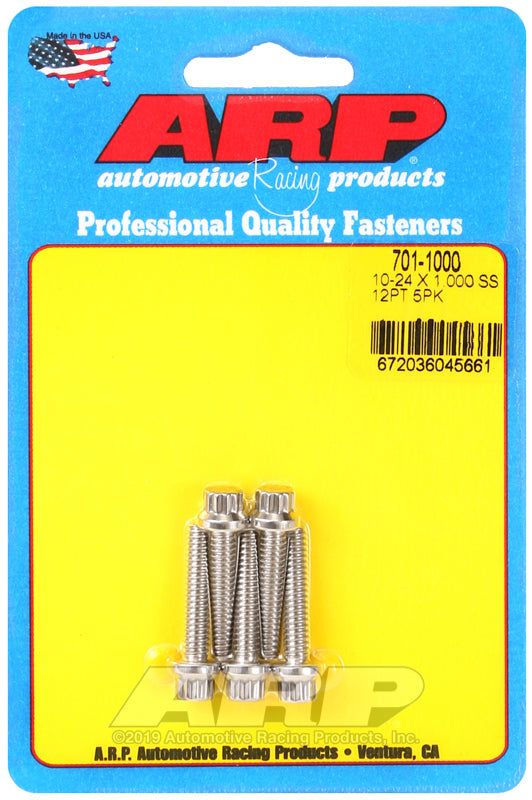 

ARP 701-1000 - ARP701-1000 - ARP 10-24 RH Thread x 1.000in UHL 12pt Stainless 300 (5/pkg) - Shipped in Europe - Tuningsupply.com
