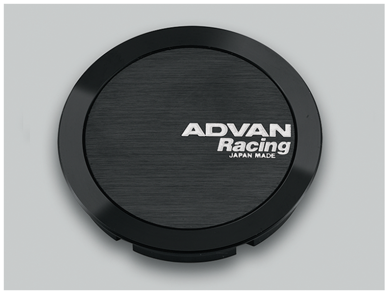 Advan 73mm Full Flat Centercap - Black-tuningsupply.com