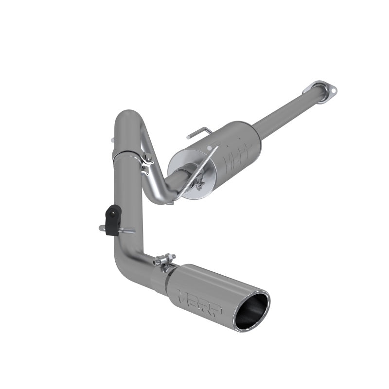 MBRP 05-13 Toyota Tacoma 4.0L EC/CC Cat Back Single Exit T409 Exhaust-tuningsupply.com