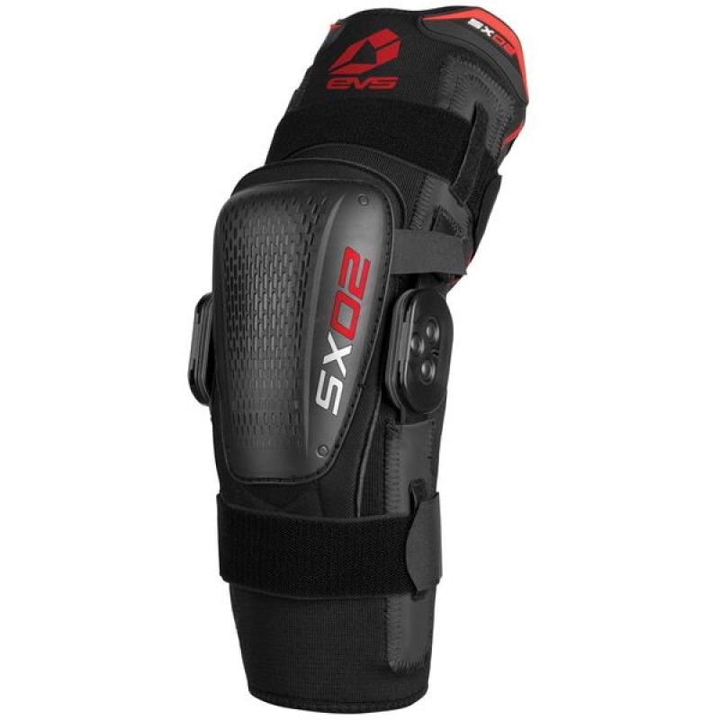 EVS SX02 Knee Brace Black - Large-tuningsupply.com