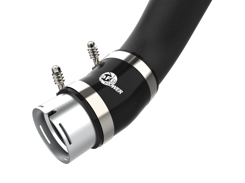 aFe 20-23 GM Diesel Trucks V8 6.6L L5P BladeRunner 3.5in Aluminum Cold Charge Pipe - Black-tuningsupply.com