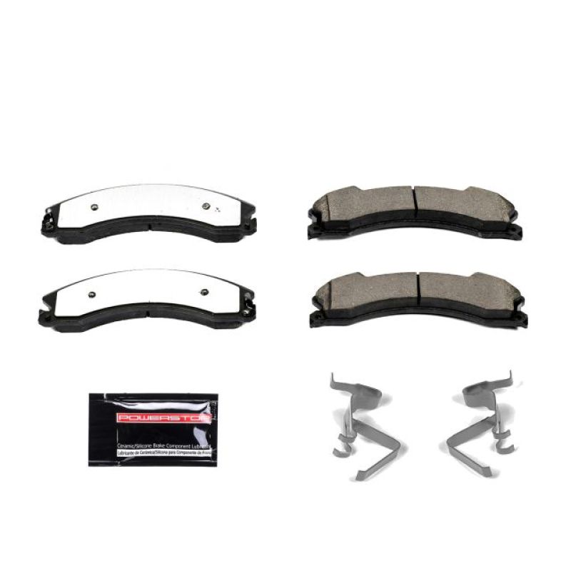 Power Stop 12-19 Chevrolet Silverado 2500 HD Front or Rear Z36 Truck & Tow Brake Pads w/Hardware-tuningsupply.com