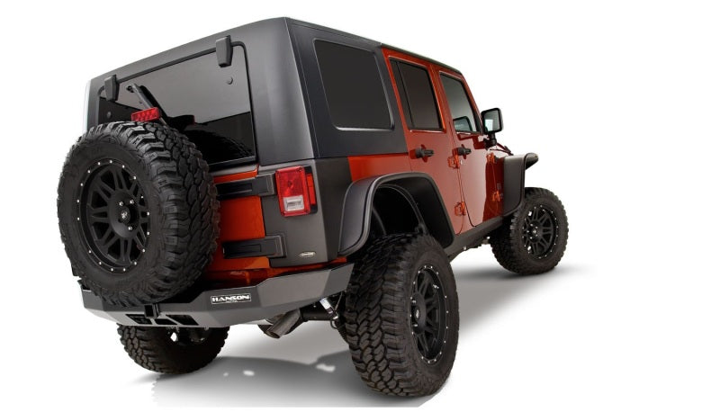 

Bushwacker 10918-07 - BUS10918-07 - Bushwacker 07-18 Jeep Wrangler Unlimited Flat Style Flares 4pc 4-Door Sport Utility Only - Black - Shipped in Europe - Tuningsupply.com
