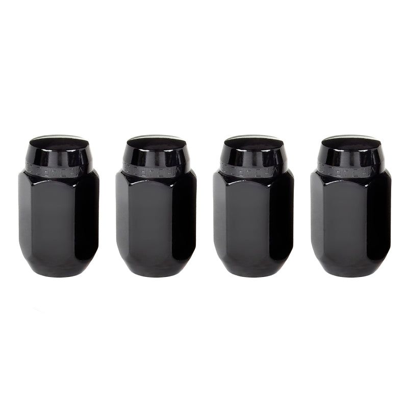 McGard Hex Lug Nut (Cone Seat) M14X1.5 / 22mm Hex / 1.635in. Length (4-Pack) - Black-tuningsupply.com