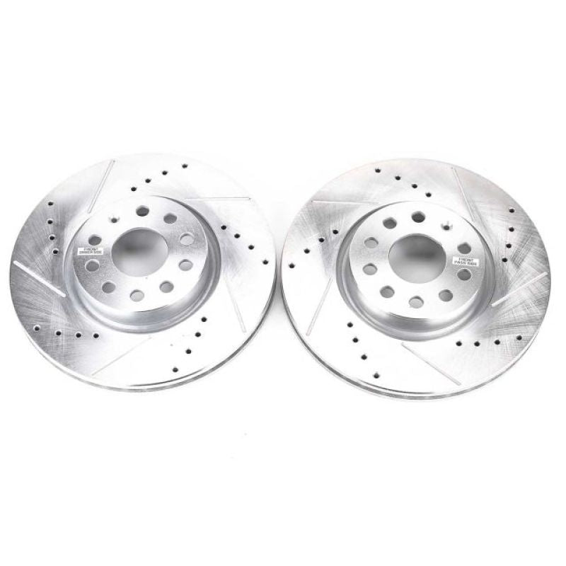 Power Stop 06-13 Audi A3 Front Evolution Drilled & Slotted Rotors - Pair-tuningsupply.com