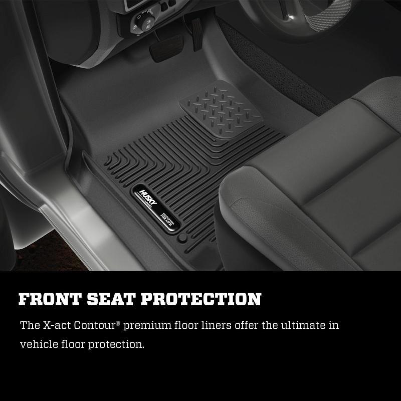 Husky Liners 2023 Honda Pilot X-Act Contour Black Floor Liners (2nd Seat)-tuningsupply.com