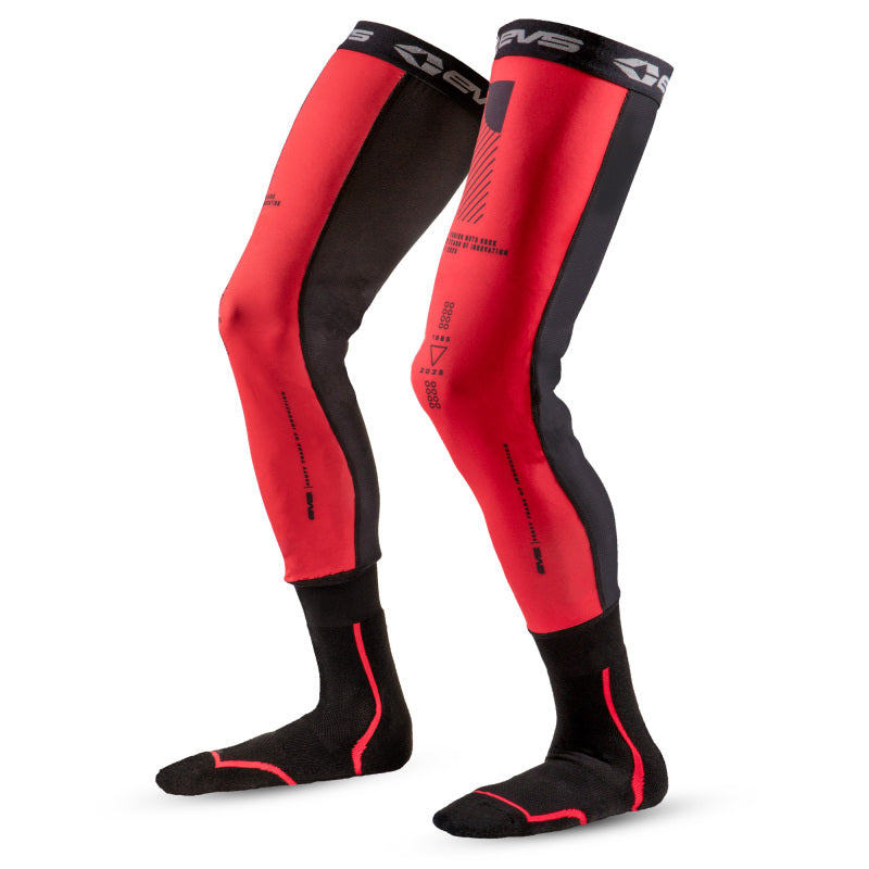 EVS Axis Sport Knee Brace 40th Anniversary Limited Edition Red Pair - Large-tuningsupply.com