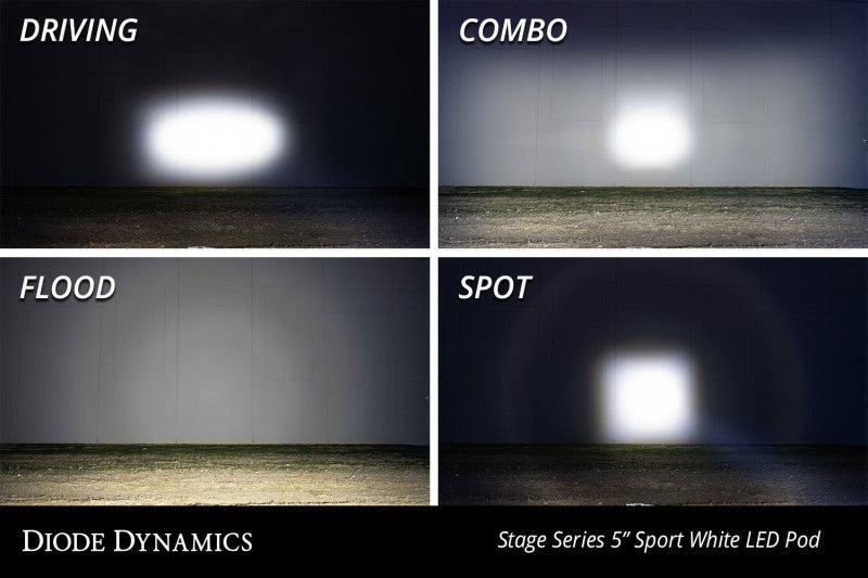 Diode Dynamics SS5 LED Pod Sport - Yellow Combo (Pair)-tuningsupply.com