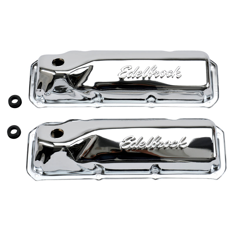 

Edelbrock 4461 - EDE4461 - Edelbrock Valve Cover Signature Series Ford 351M-400-351C CI V8 Chrome - Shipped in Europe - Tuningsupply.com
