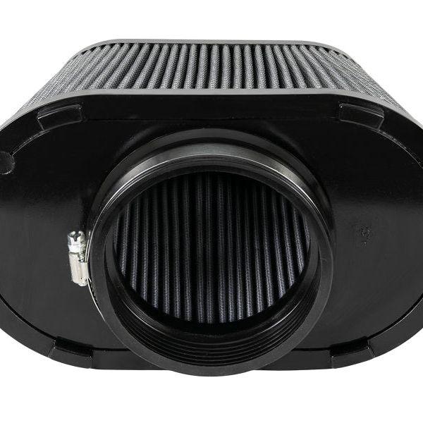 aFe Magnum FLOW Pro DRY S Universal Air Filter F-5in. / B-(8.5 x 4) MT2 / T-(7.5) / H-9in.-tuningsupply.com