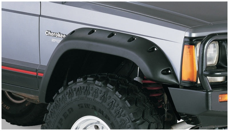 

Bushwacker 10911-07 - BUS10911-07 - Bushwacker 84-01 Jeep Cherokee Cutout Style Flares 4pc Fits 4-Door Sport Utility Only - Black - Shipped in Europe - Tuningsupply.com
