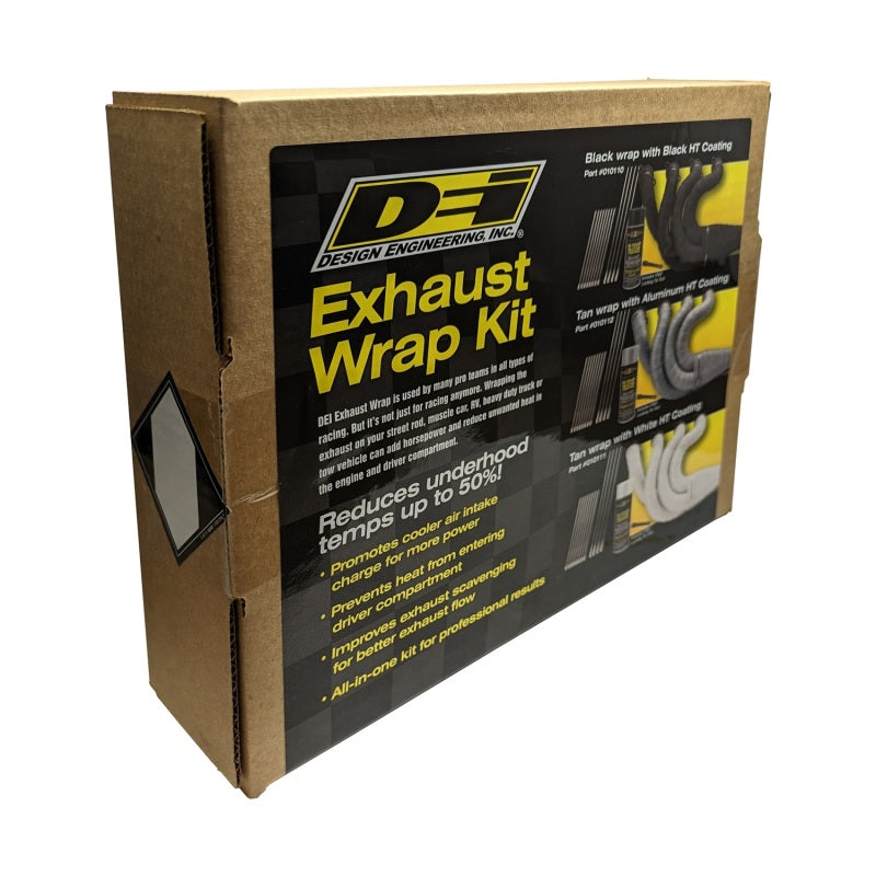 

DEI  - DEI10112 - DEI Exhaust Wrap Kit - Tan Wrap & Aluminum HT Silicone Coating (Aerosol) - Shipped in Europe - Tuningsupply.com
