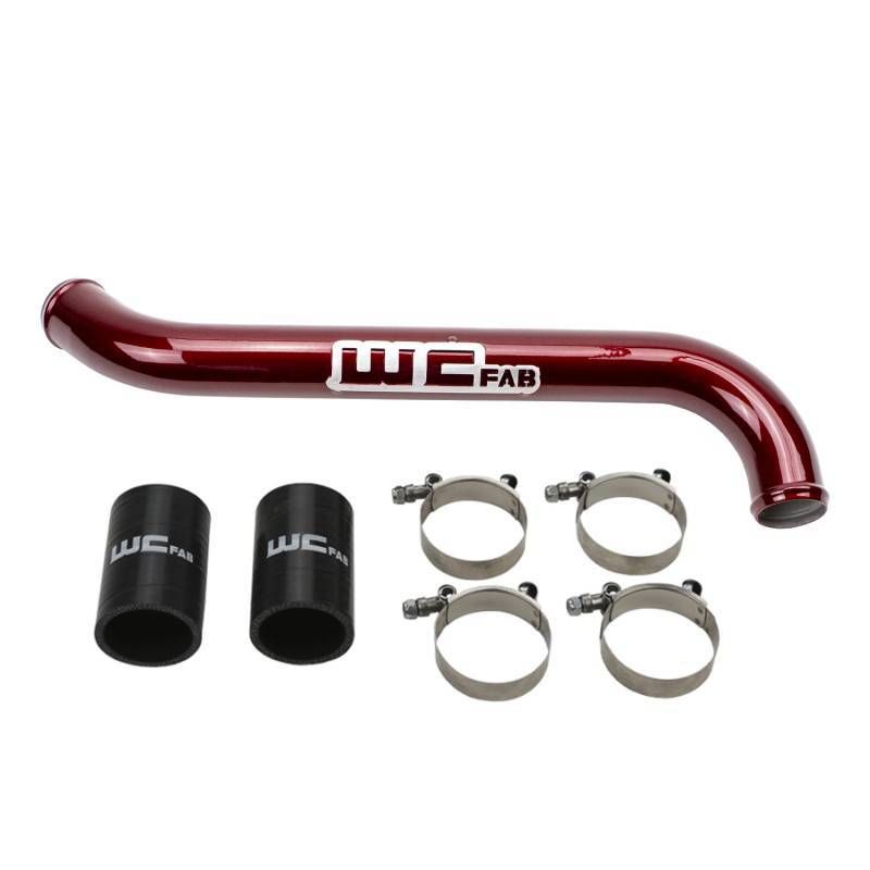 Wehrli 11-16 Chevrolet 6.6L LML Duramax Upper Coolant Pipe - Gloss Black-Radiator Hoses-Wehrli-WCFWCF100696-GB-SMINKpower Performance Parts