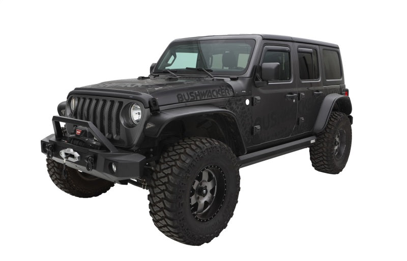 
  

Bushwacker  - BUS10923-07 - Bushwacker 2018+ Jeep Wrangler (JL) Unlimited Flat Style Flares 4pc - Black - Shipped in Europe - Tuningsupply.com

