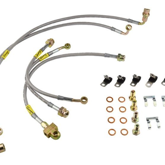 Goodridge 00-06 Chevrolet Tahoe (w/Rear Disc w/o Stabila Trak) Stainless Steel Brake Line Kit-tuningsupply.com