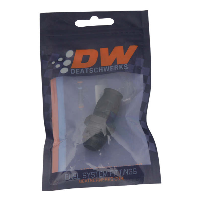 

DeatschWerks 6-02-0110-B - DWK6-02-0110-B - DeatschWerks 8AN Male Flare to 3/8in Hardline Compression Adapter - Anodized Matte Black - Shipped in Europe - Tuningsupply.com

