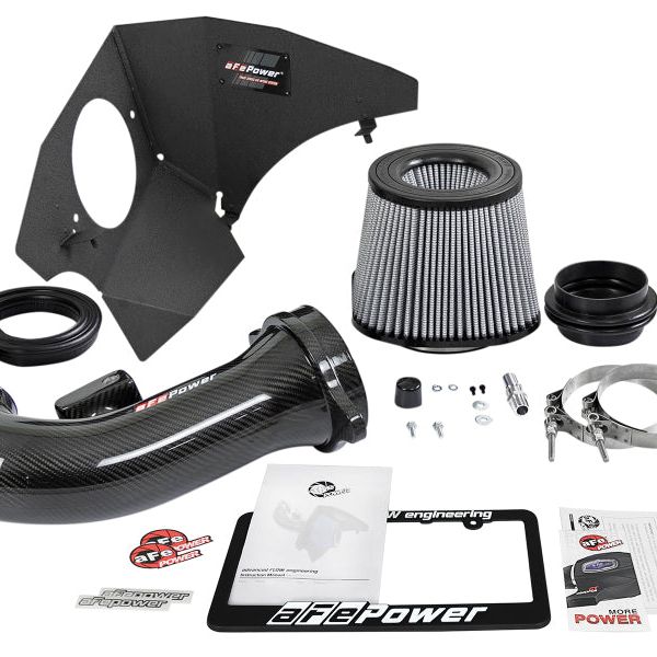 aFe 19-21 GM Trucks 5.3L/6.2L Track Series Carbon Fiber Cold Air Intake System W/ Pro Dry S Filters-tuningsupply.com