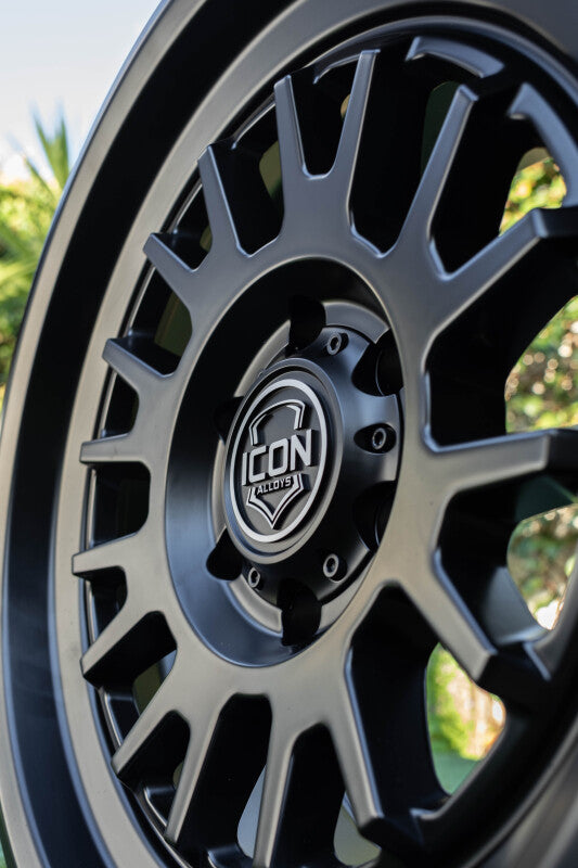

ICON 8217859057SB - ICO8217859057SB - ICON Anza 17x8.5 6x5.5 25mm Offset 5.75in BS 95.1mm Hub Bore Satin Black Wheel - Shipped in Europe - Tuningsupply.com
