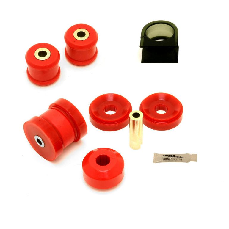 BMR 10-15 5th Gen Camaro Front Suspension Bushing Kit (BK008 BK018 BK019) - Black/Red-tuningsupply.com