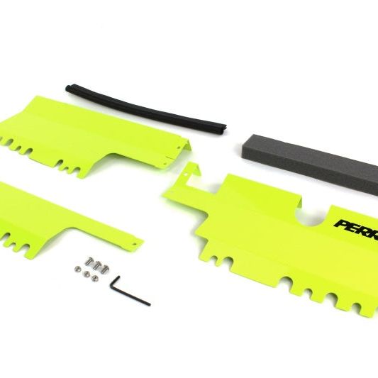 Perrin 15-21 WRX/STI Radiator Shroud (With/Without OEM Intake Scoop) - Neon Yellow-Radiator Shrouds-Perrin Performance-PERPSP-ENG-512NY-SMINKpower Performance Parts