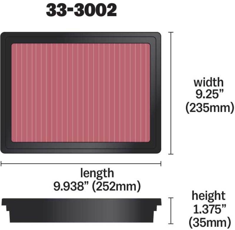 
  

K&N Engineering 33-3002 - KNN33-3002 - K&N 12 Isuzu D-Max 2.5L L4 DSL Replacement Air Filter - Shipped in Europe - Tuningsupply.com

