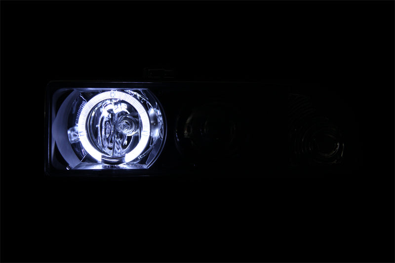 

ANZO 111015 - ANZ111015 - ANZO 1998-2005 Chevrolet S-10 Projector Headlights w/ Halo Black - Shipped in Europe - Tuningsupply.com
