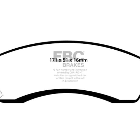 EBC 93-00 Aston Martin Virage 5.3 (PBR Caliper) Redstuff Front Brake Pads-tuningsupply.com