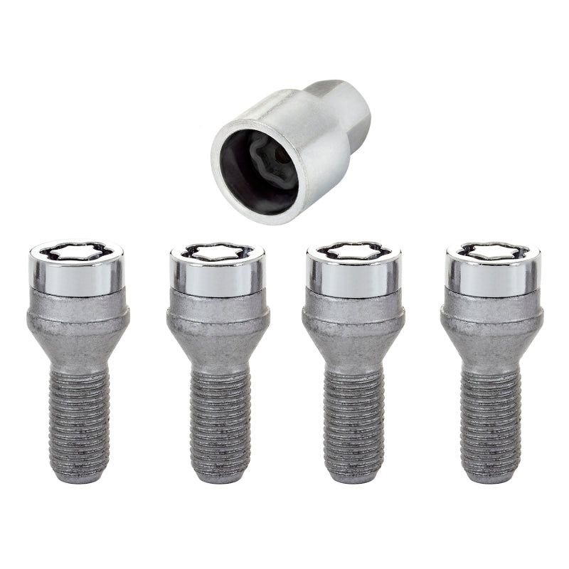 McGard Wheel Lock Bolt Set - 4pk. (Cone Seat) M14X1.25 / 17mm Hex / 27.3mm Shank Length - Chrome-Wheel Bolts-McGard-MCG27226-SMINKpower Performance Parts