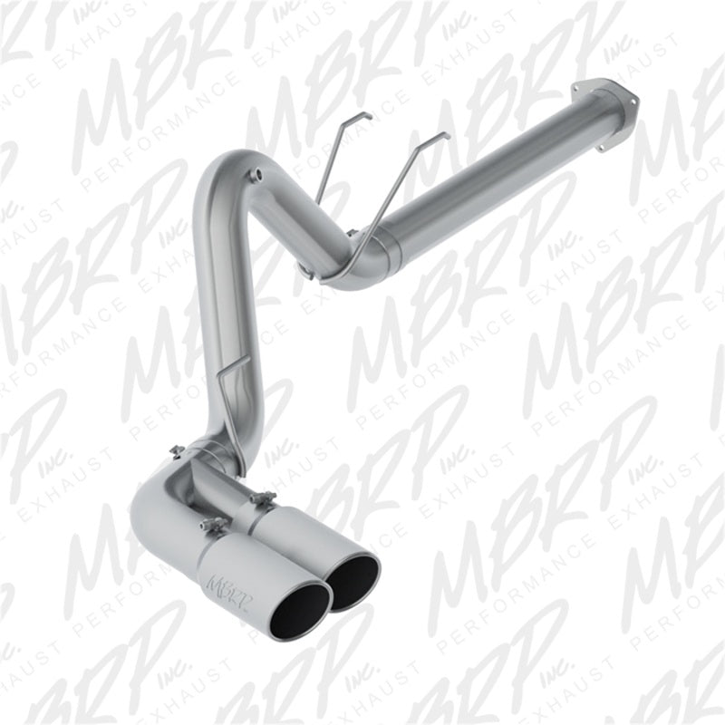 MBRP 17-19 Ford F-250/350/450 6.7L 4in Filter Back Single Side Dual Exit T409 Exhaust System-tuningsupply.com