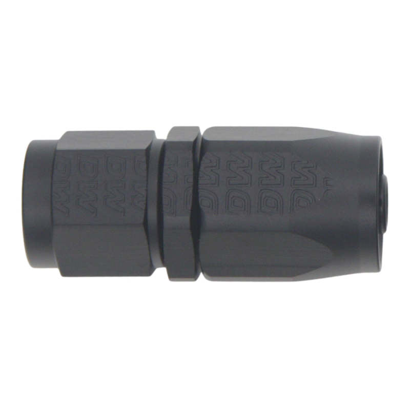 DeatschWerks 6AN Female Swivel Strait Hose End CPE - Anodized Matte Black-tuningsupply.com