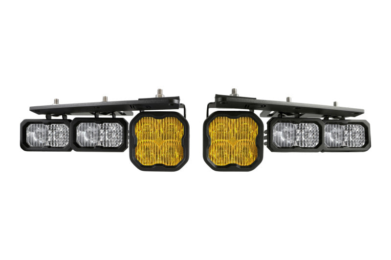 Diode Dynamics 2021 Ford Bronco Stage Series Fog Pocket Kit - Yellow Pro-tuningsupply.com