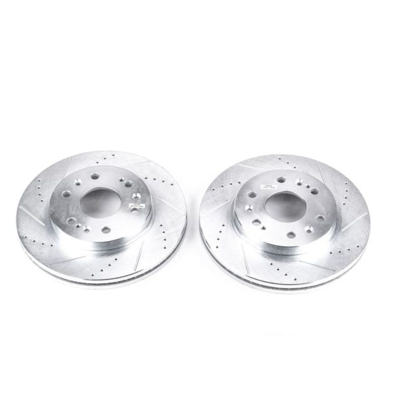 Power Stop 05-18 Chevrolet Silverado 1500 Front Evolution Drilled & Slotted Rotors - Pair-tuningsupply.com