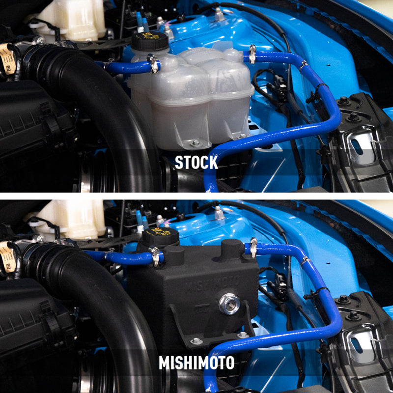 Mishimoto 2024+ Ford Mustang V8/2.3L EcoBoost Expansion Tank - Black-tuningsupply.com