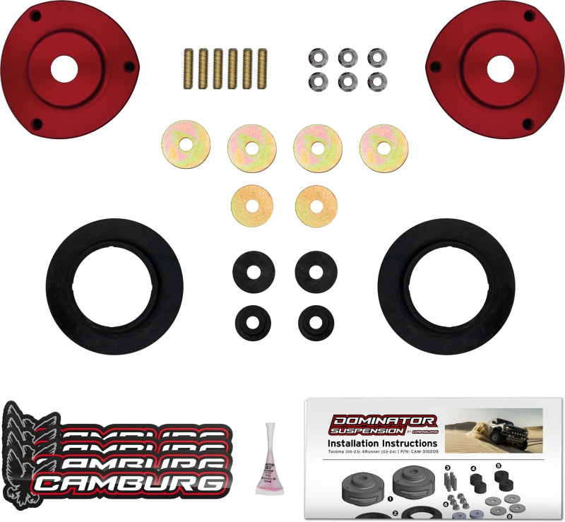 

Camburg CAM-310205 - CMBCAM-310205 - Camburg 05-23 Toyota Tacoma / 03-24 Toyota 4Runner Dominator Preload Spacer Kit - Shipped in Europe - Tuningsupply.com
