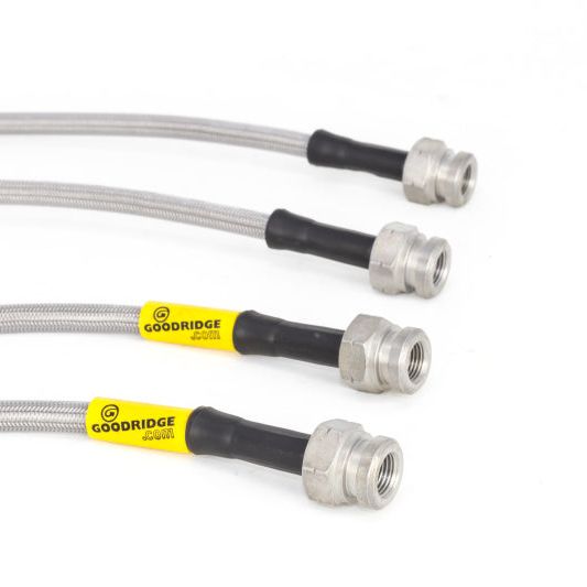 Goodridge 89-91 Honda Civic/CRX (w/Rear Drum) Stainless Steel Brake Line Kit-tuningsupply.com