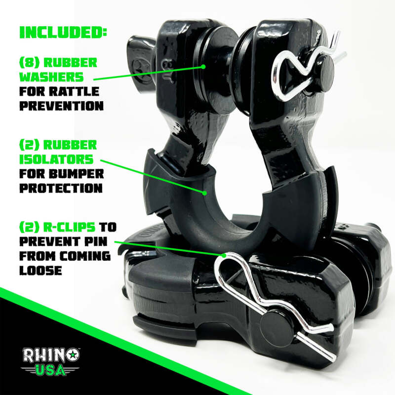 
  

Rhino USA SUPERSHACK-MATTE - RSASUPERSHACK-MATTE - Rhino USA 8T Super Shackle 2-Pack (Matte Black) - Shipped in Europe - Tuningsupply.com

