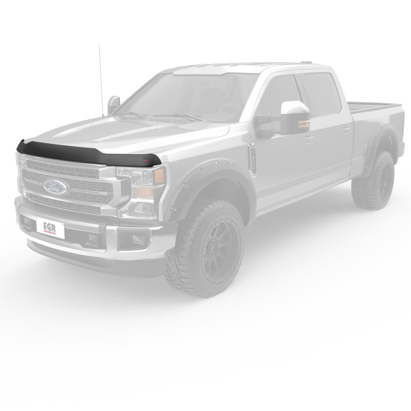 EGR 17+ Ford F-250/F-350 Superguard Hood Shield - Smoke Finish-tuningsupply.com