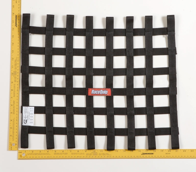 

Racequip 726004 - RQP726004 - RaceQuip Black 18 X 21 SFI Ribbon Net - Shipped in Europe - Tuningsupply.com
